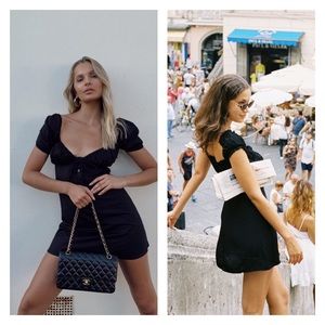 With Jean Isabelle black mini dress size medium